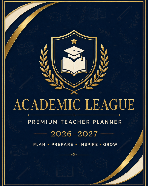 Academic League® Premium Teacher Planner 2026-2027